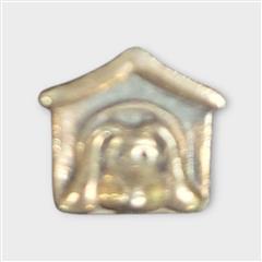 Pandora Dog House Charm Sterling Silver Red Enamel Heart ALE 925